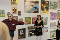 Hopeinen sivellin oppilastöiden näyttely 2012