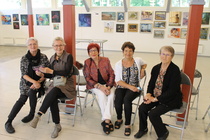 Hietsun paviljonki 2016 näytteille asettajat--Peter puuttuu.