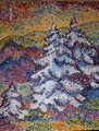 
Pointtillistinen maisema 17x30