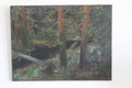 Sipoon korpi auringon laskiessa. 
60x45